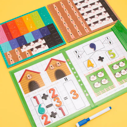 Kids' Math Learning 2-in-1 Magnetic Puzzle Book - FkriTigrinya