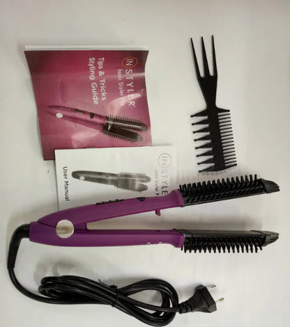 2-in-1 Curling and Straightening Hair Tool