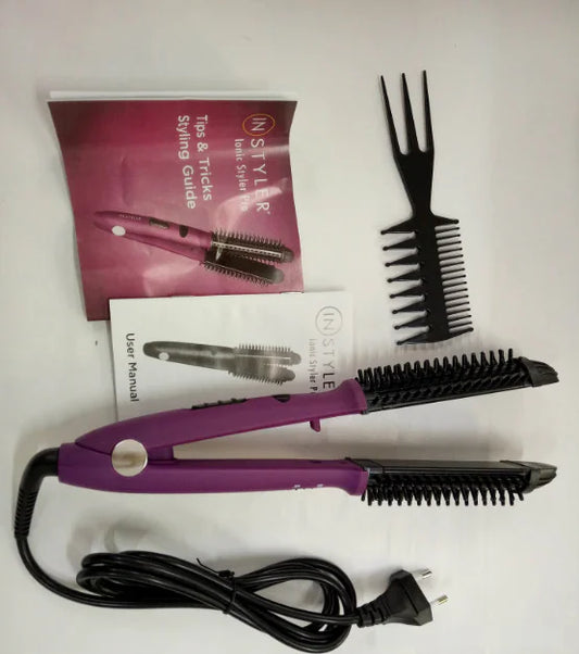 2-in-1 Curling and Straightening Hair Tool