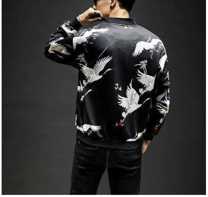 Embroidered Baseball Jacket and Casual Jacket