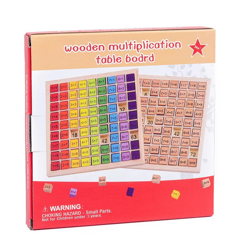 Wooden Educational Multiplication Table Toy for Kids - FkriTigrinya