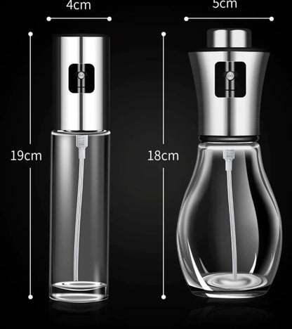 Oil Sprayer Bottle for Kitchen - Glass, Leak-proof 100ml and 200ml, t