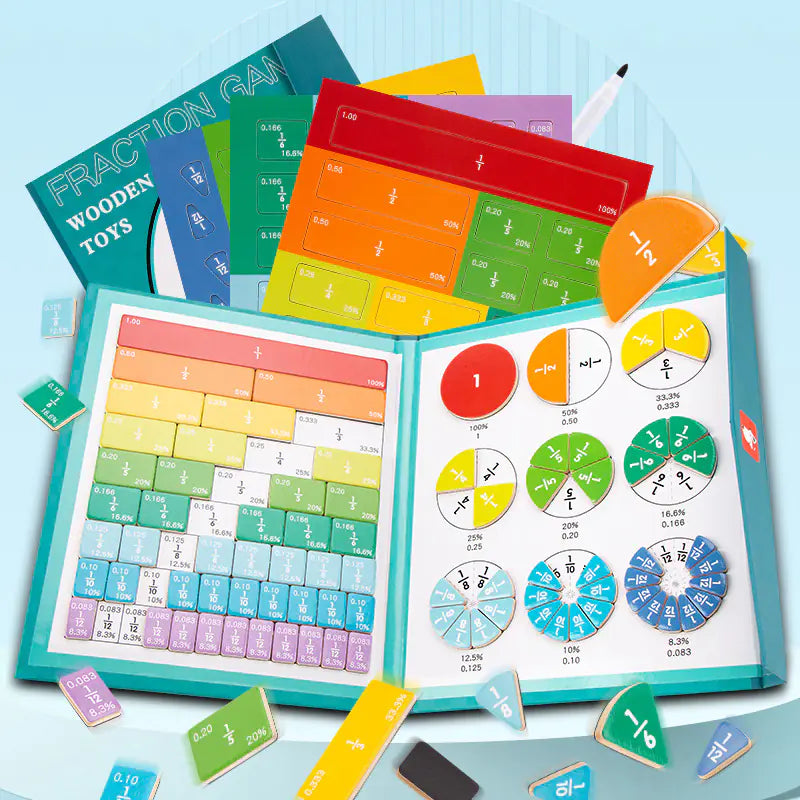 Magnetic Fraction Learning Board for Kids Math - FkriTigrinya