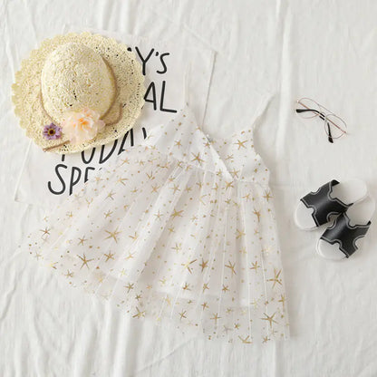 Girls' Princess Starry Dress - Summer 2025 Collection 7 to 15 years