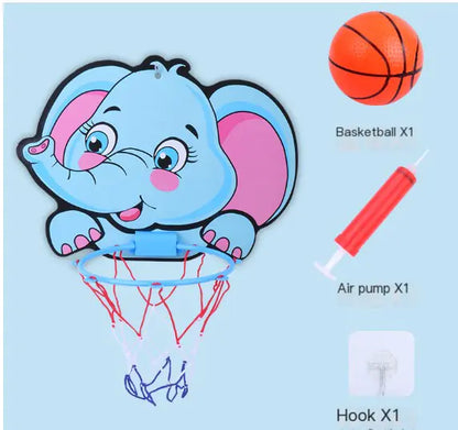 Wall-Mounted Indoor Basketball Hoop for Kids - FkriTigrinya