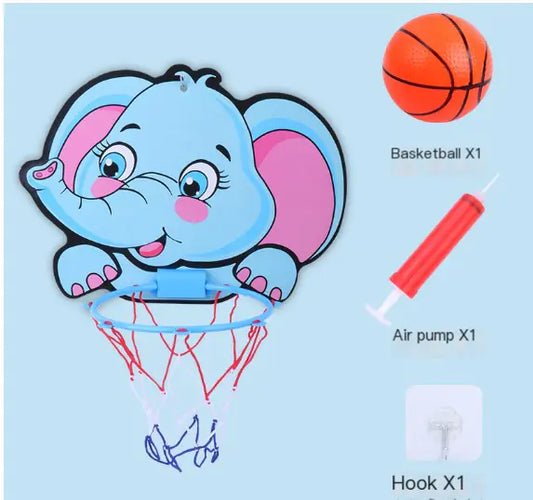 Wall-Mounted Indoor Basketball Hoop for Kids - FkriTigrinya