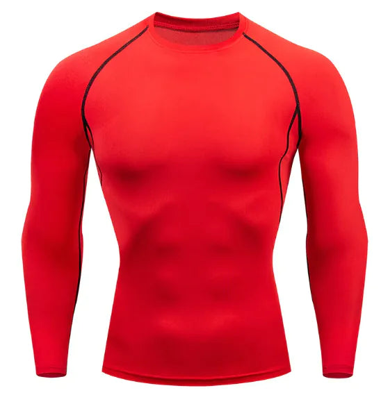 Men's Stretch Fit Long-Sleeve Sports Shirt
