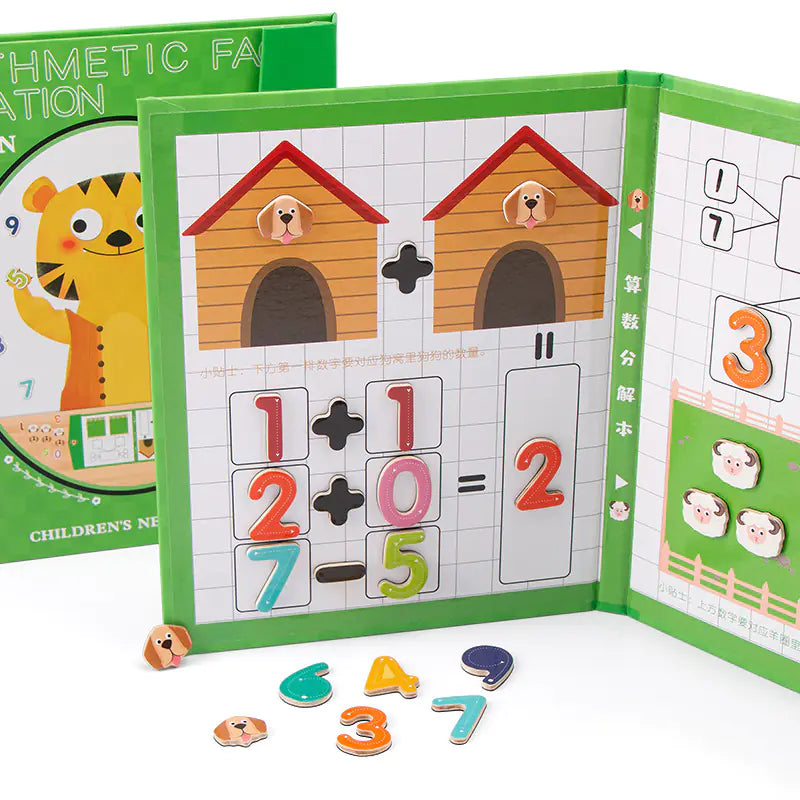 Kids' Math Learning 2-in-1 Magnetic Puzzle Book - FkriTigrinya