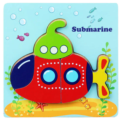 3D Wooden Puzzle Educational Toy for Kids (Wholesale) - FkriTigrinya