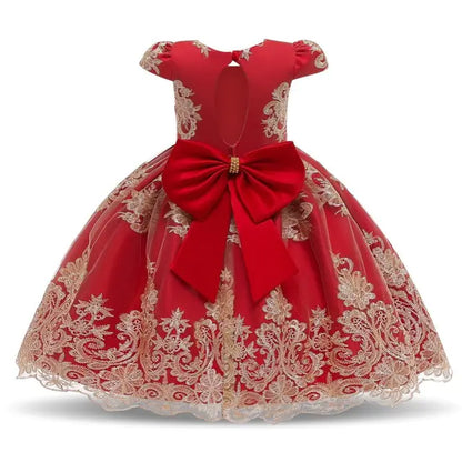 2020 Girls' Embroidered Lace Princess Dress  sizes ranging from 70cm to 150cm,