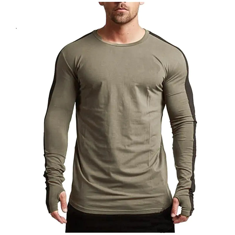 Muscle Brothers Men's Slim Fit Long Sleeve T-Shirt