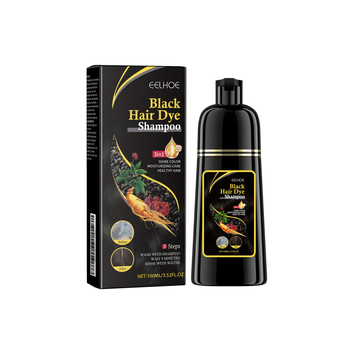 EELHOE Herbal Shampoo with Fo-Ti Essence for Hair Care