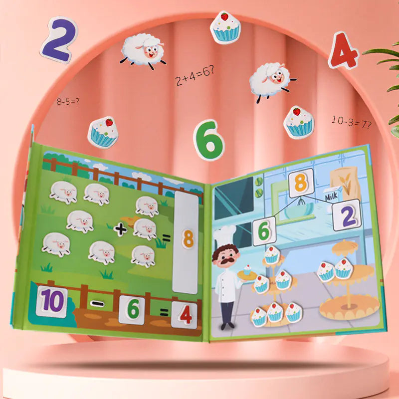 Kids' Math Learning 2-in-1 Magnetic Puzzle Book - FkriTigrinya