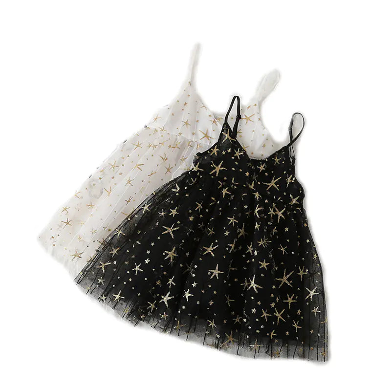 Girls' Princess Starry Dress - Summer 2025 Collection 7 to 15 years