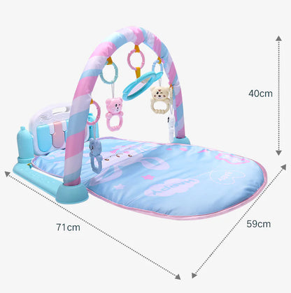 Baby Play Gym with Piano and Crawling Mat (0-12 Months)