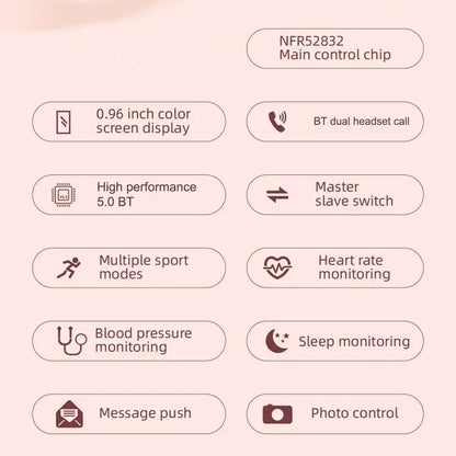 2-In-1 Smart Watch & Earbuds Fitness True Wireless Combo for men and women