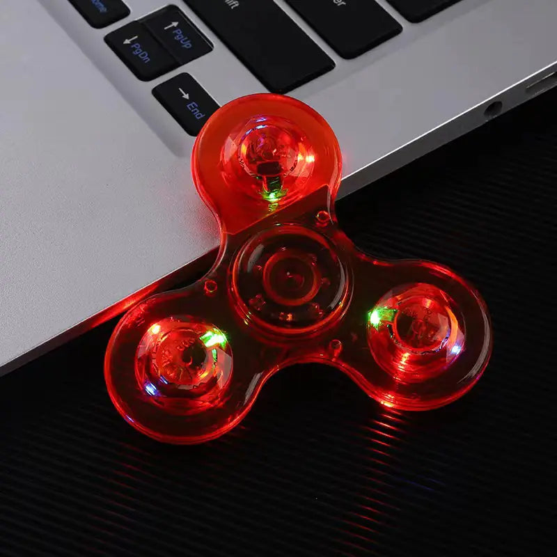 LED Kristallen Fidget Spinner – Lichtgevend Speelgoed voor Kinderen