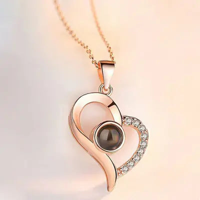 100 Languages "I Love You" Projection Necklace