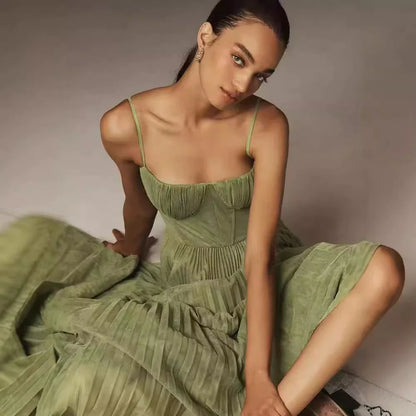 Backless Slim Fit Sleeveless Dress