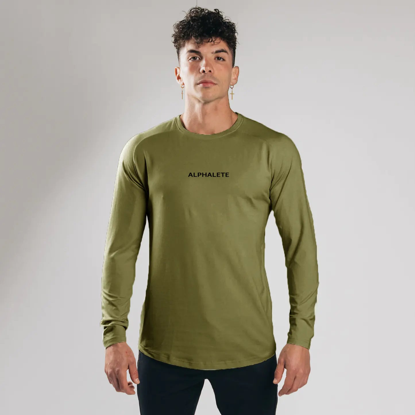 Slim Fit Elastic Cotton Long Sleeve T-Shirt  sizes ranging from M to XXXL