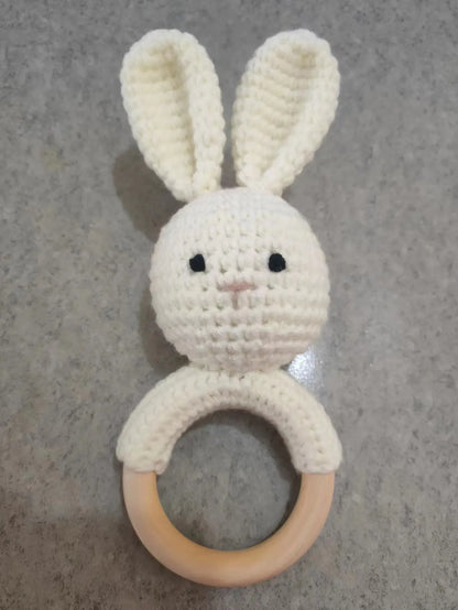 Handmade Bunny Pacifier Chain Gift Set for Infants