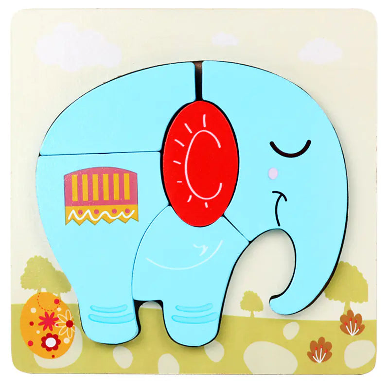 3D Wooden Puzzle Educational Toy for Kids (Wholesale) - FkriTigrinya