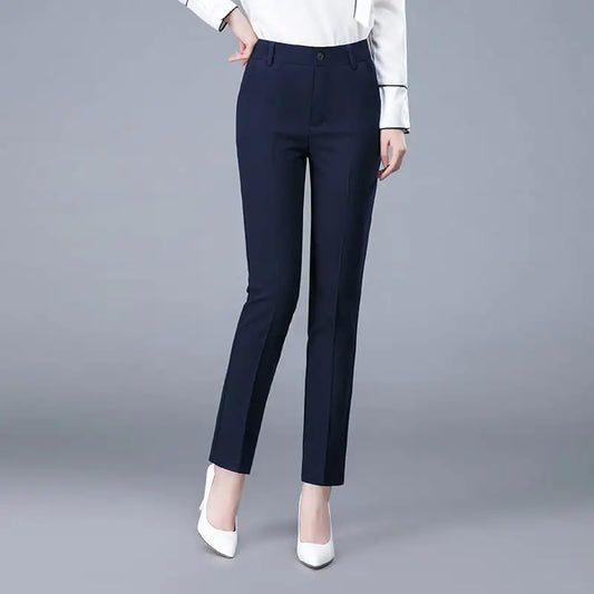 Women's Casual Straight Leg Professional Suit Pants
