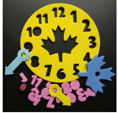 EVA Clock Puzzle Blocks for Time Learning (Gift Set) - FkriTigrinya