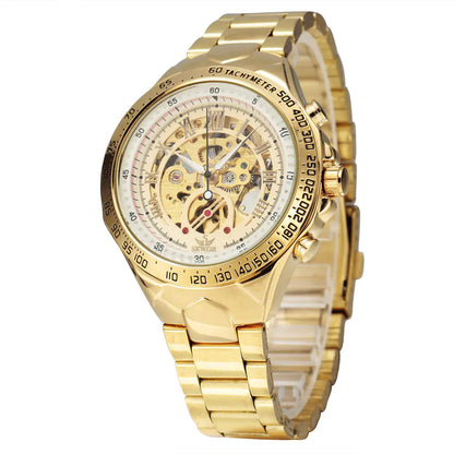 Men's Hollow Steel Band Automatic Mechanical Watch