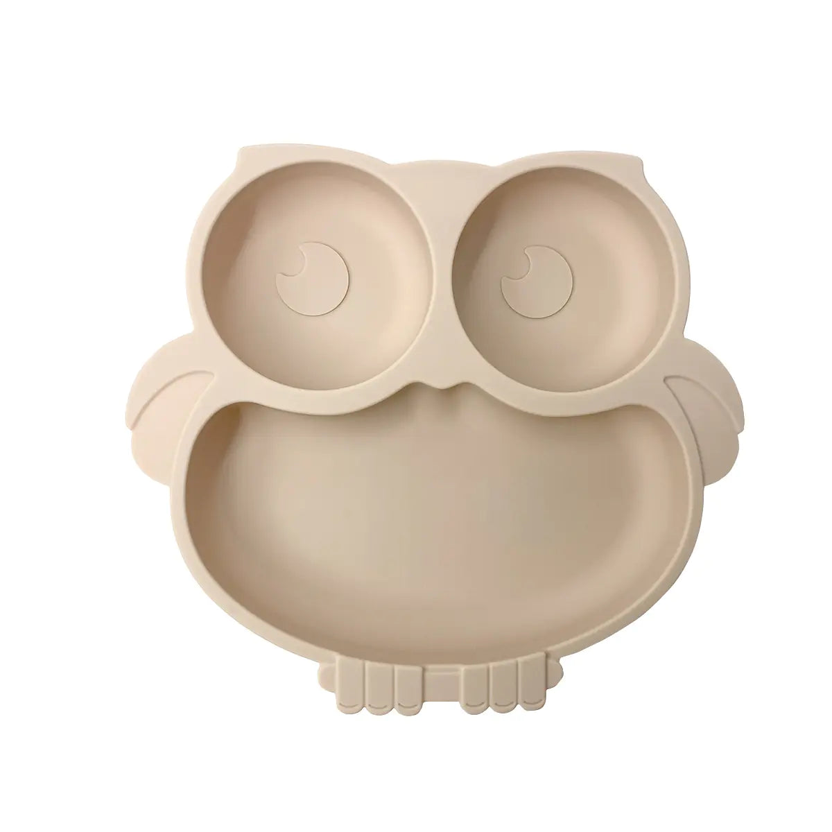 Silicone Baby Tableware Set with Suction Bowl and Owl