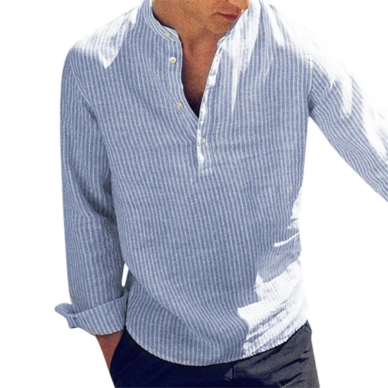Men's Fashionable Slim Fit Casual Cotton Shirts sizes from S to 5XL