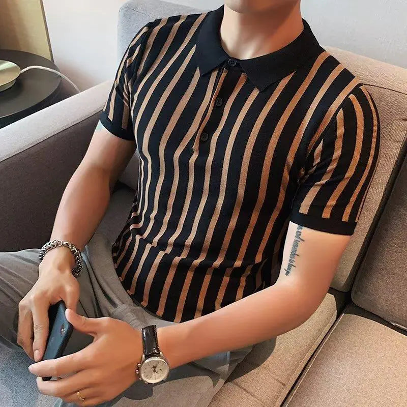 Men's Short Sleeve Polo Shirt - Slim Fit Knit Top  size M to 3XL,