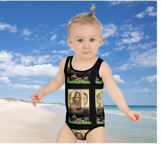 All-Over Print Kids Swimsuit - FkriTigrinya